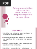 Patologia e hospitalização