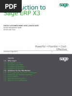 Introduction To SageERPX31