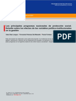 45 DT Proteccion Social, Principales Programas de Proteccion Social, Langou, Forteza y Potenza, 2010