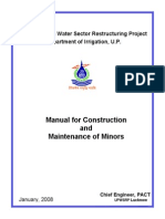UPWSRP Manual Construction Maintenance Minors 2008 PDF