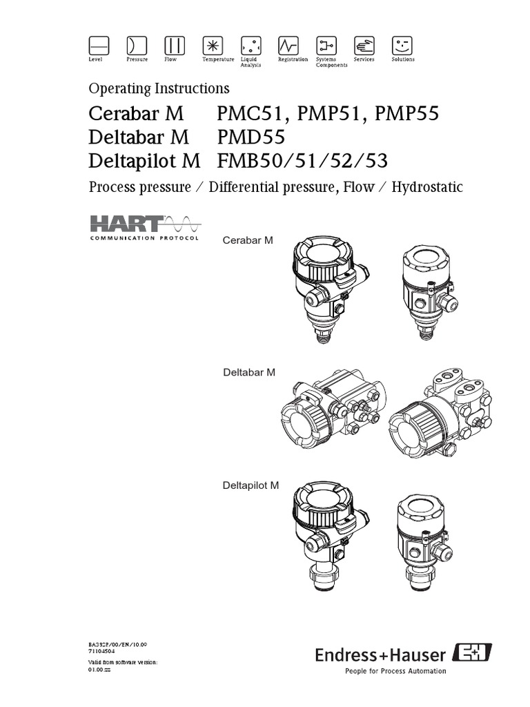 Endress+Hauser PMC51 Manual Eng Electrical Connector Pressure