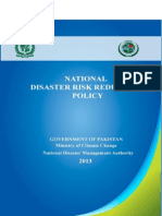 Disaster Risk Reduction Policy 2013