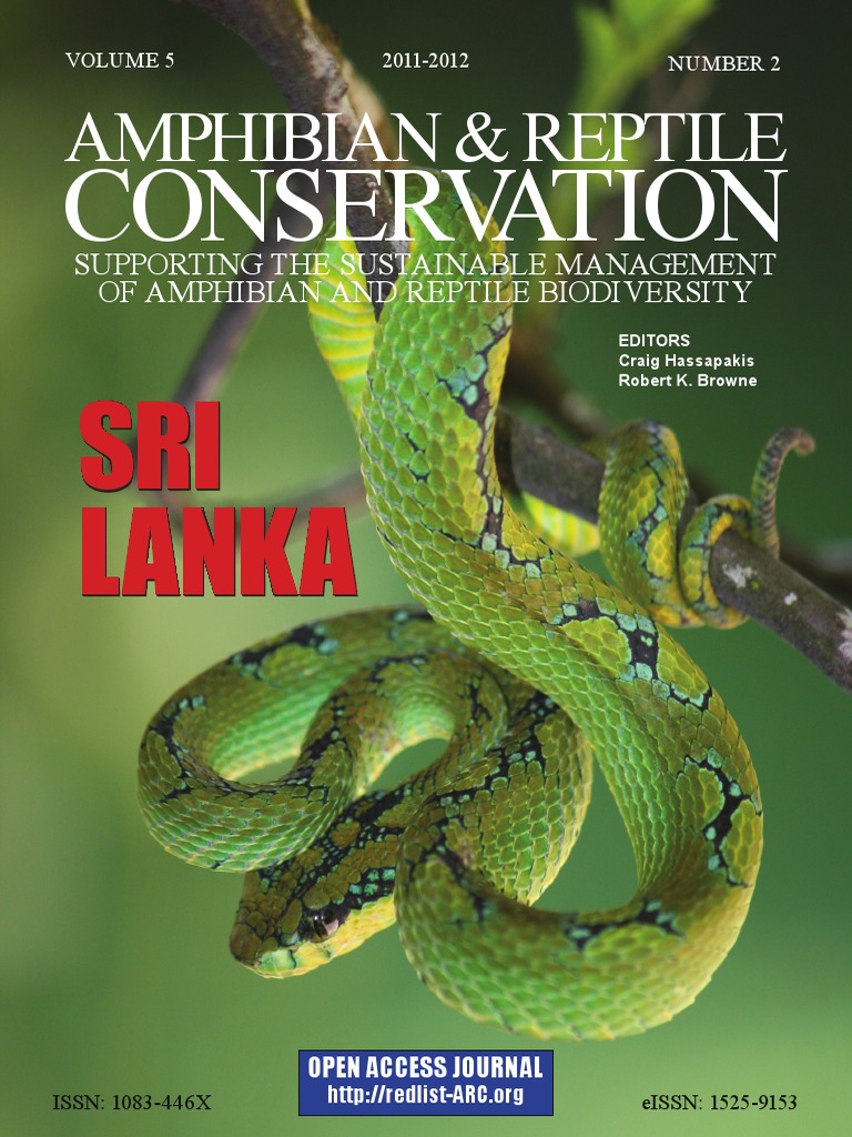 Amphibian and Reptile Conservation Magazine The Sri Lanka Issue | PDF ...