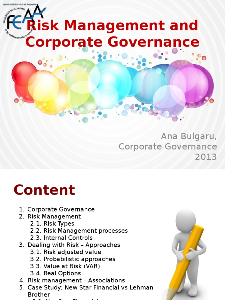 Corporate Governance and Risk Management | PDF | Risk | Risk Management