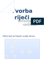 Tvorba Rijeci - Ponavljanjei Vjezbanje