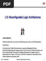 L12: Reconfigurable Logic Architectures