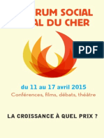 Tract Du Forum Social Local Du Cher 2015