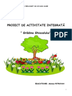 Gradina Ghiocelului- Proiect de activitate integrata grupa mare