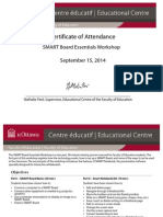 smart board essentials certificate 15 sept 2014