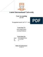 United International University: Cost Accounting