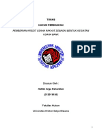 Download Makalah Hukum Perbankan - Pemberian Kredit Usaha Rakyat Sebagai Bentuk Kegiatan Usaha Bank by Hafidz Arga Rahardian SN260283860 doc pdf