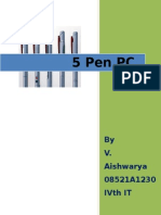 5 Pen PC: by V. Aishwarya 08521A1230 Ivth It