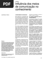 Influência Dos Meios de Comunicação No Conhecimento