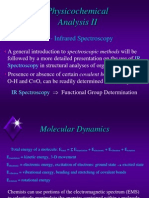 Physicochemical Analysis II: IR - Infrared Spectros