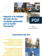 Impacto a La Calidad Del Aire de Las Ciudades Generado Por El Sector Transporte