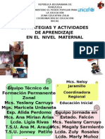 Estrategias y Actividades de Maternal