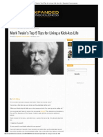 Mark Twain’s Top 9 Tips for Living a Kick-Ass Life - Expanded Consciousness