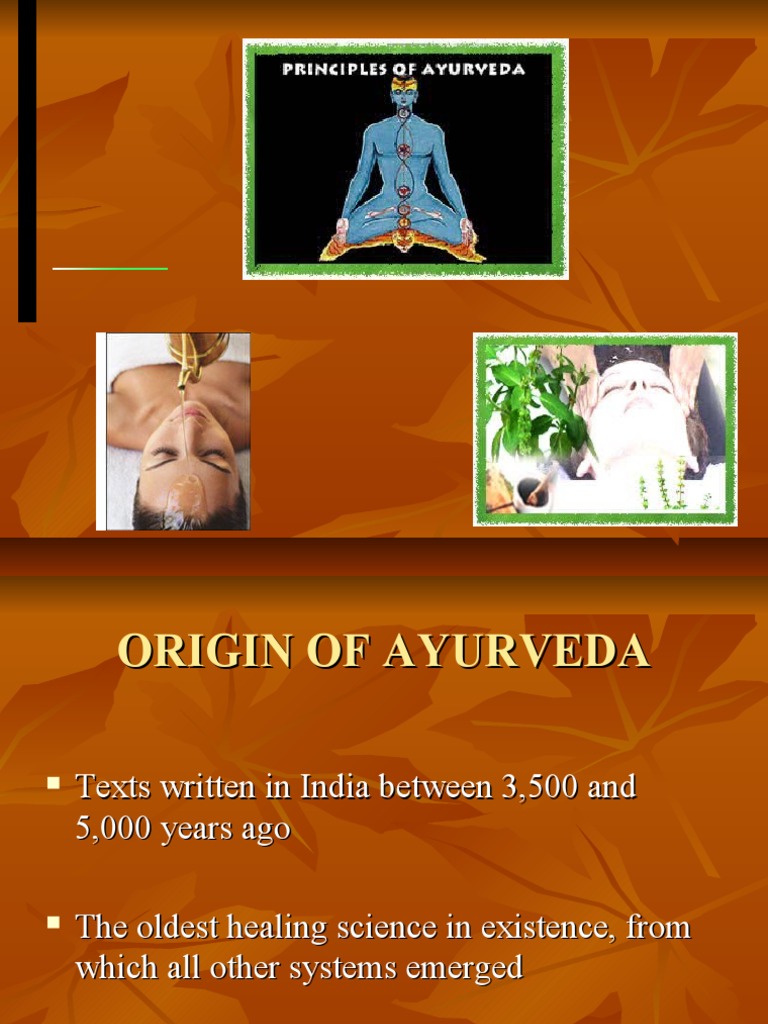 Origin of Ayurveda PDF Ayurveda Taste
