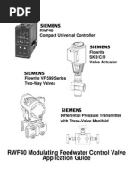 RWF40 Modulating Feedwater Control Valve Application Guide: RWF40 Compact Universal Controller