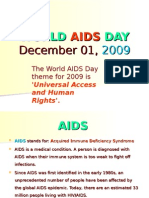 World AIDS Day 2009 Focuses on Universal Access and Human Rights