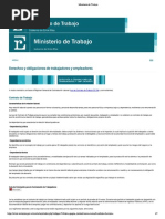 derechos y obligaciones de trabajadores y empleadores