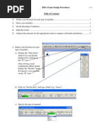 RISA Frame Design Procedures: CE 432 / 532 Spring 2007 1 / 6