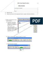 RISA Frame Design Procedures: CE 432 / 532 Spring 2007 1 / 6