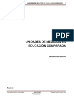 Unidades de Medición en Educación Comparada