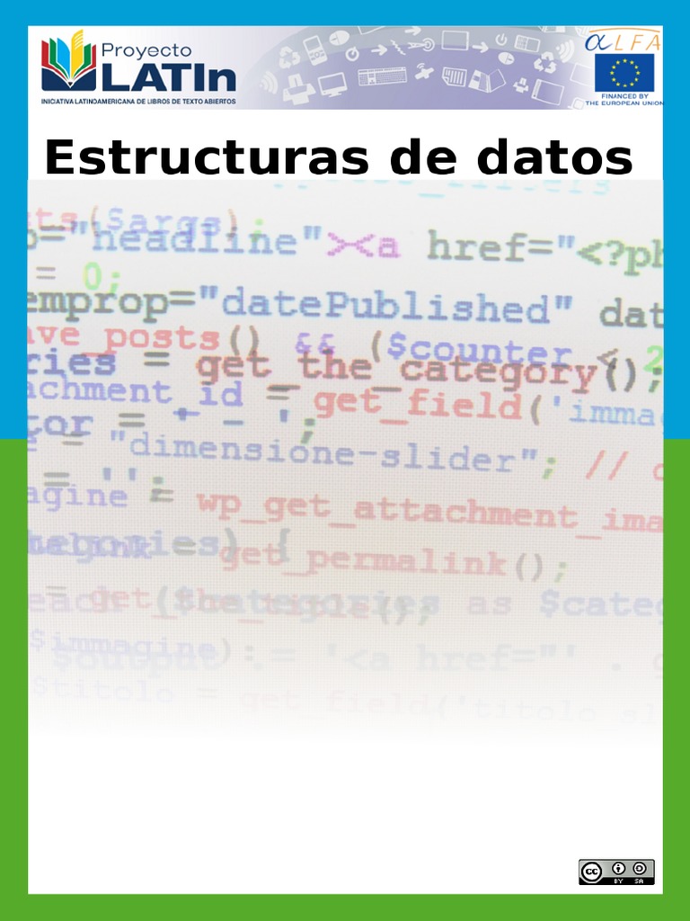 Estructuras de Datos CC by-SA 3.0 | PDF | Tipo de datos | Algoritmos