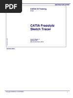 CATIA V5 R19 Freestyle Sketch Tracer Course