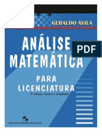 Análise para Licenciatura - Avila PDF
