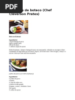 Receitas de Boteco - Chef Cleverson Prates