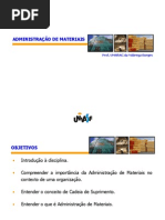 Aula 02 MAT - Introducao a Administracao de Materiais