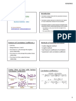 Correlation Analysis Methods and Coefficient Calculation