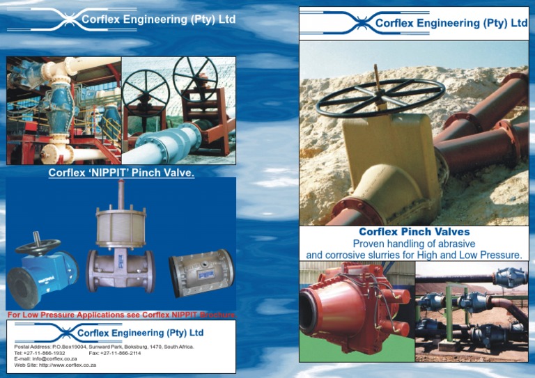 Corflex Engineering Pinch Valves | PDF | Business | Home & Garden