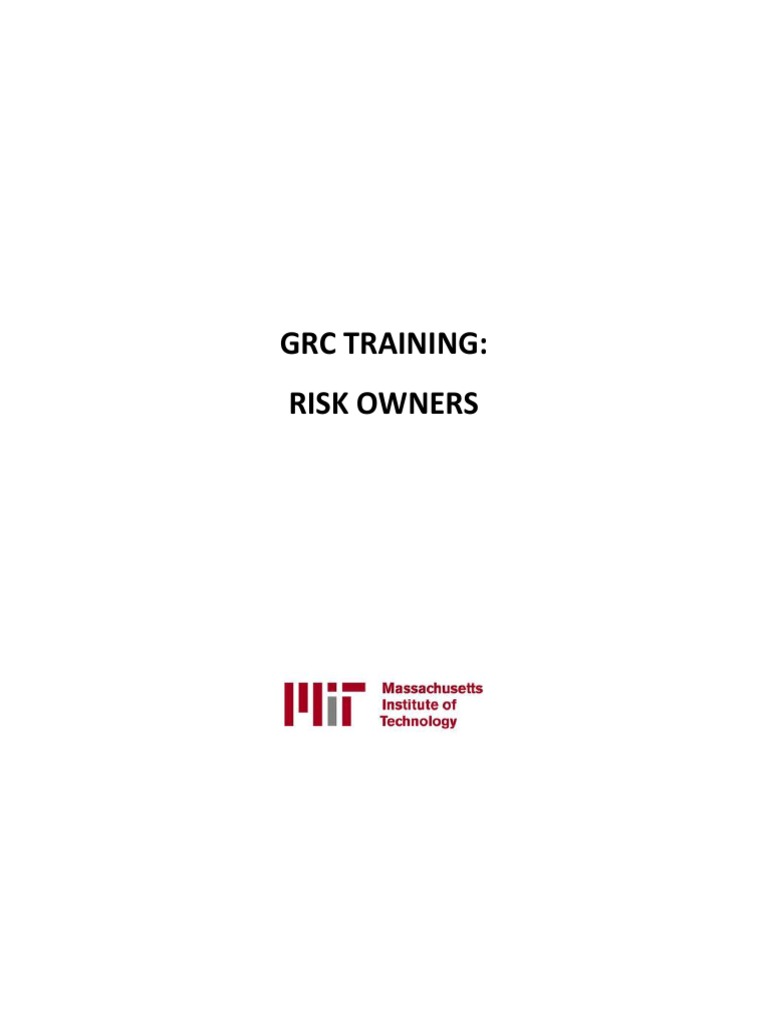 GRC Training RiskO | PDF | Emergency Management | Provisioning
