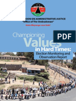 Championing Values in Hard Times, Elections 2013