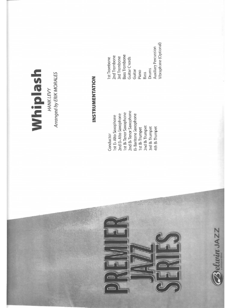 Whiplash Full Score | PDF