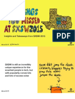 Insights and Takeaways From Sxswi 2015