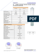 Xpol 806 960Mhz 65 ° 16.5dbi Adjustable Electrical Downtilt Antenna, Manual or by Optional Rcu (Remote Control Unit)