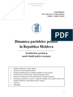 Dinamica partidelor politice în Republica Moldova