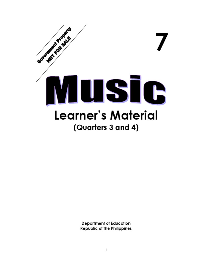 Grade 9 Mapeh Module 1st Quarter Music - 1404108232music learner s