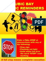 Traffic Reminders