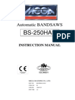Automatic BANDSAW Instruction Manual