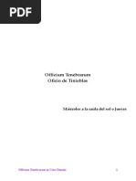 Oficio de Tinieblas Jueves Santo