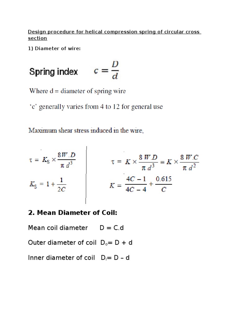 Mean Diameter of Coil PDF