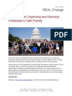 REAL Change: REAL Change Organizing and Advocacy Fellowship To Fight Poverty