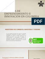 Política de Emprendimiento e Innovación en Colombia