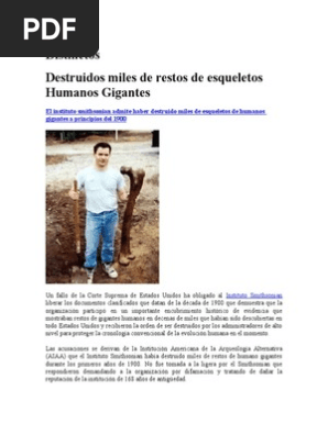 Destruidos Miles De Restos De Esqueletos Humanos Gigantes Pdf Atlantis Homo Sapiens