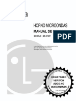 Instrucciones Horno Microondas LG MS-0746T